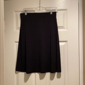 Black A Line Skirt